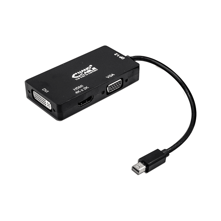 Nanocable Conversor Mini Displayp/VGA/DVI/HDMI 3E 1