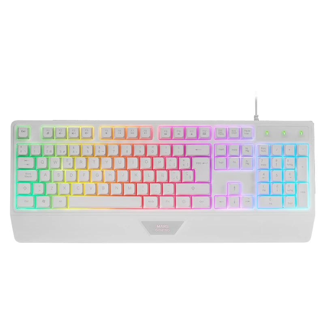 Mars Gaming Teclado MK124 Blanco 1