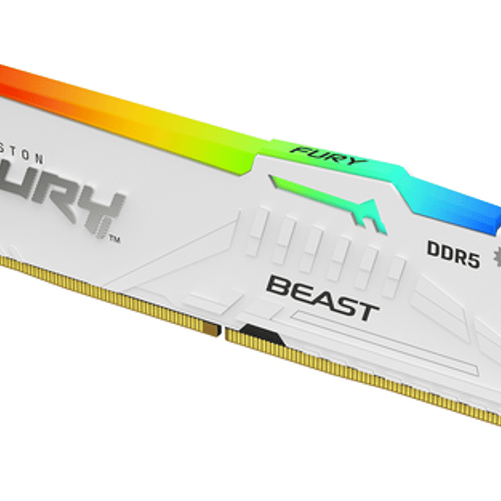 Kingston Fury Beast RGB Memoria RAM DDR5 6000MT/s 16GB 1.4V CL30 DIMM - Color Blanco 1