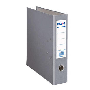 Dohe Archivador de Palanca Tamaño Folio - Lomo Ancho 70mm - Ollao, Rado y Tarjetero en el Lomo - Carton Forrado con Polipropileno - Cantoneras Metalic