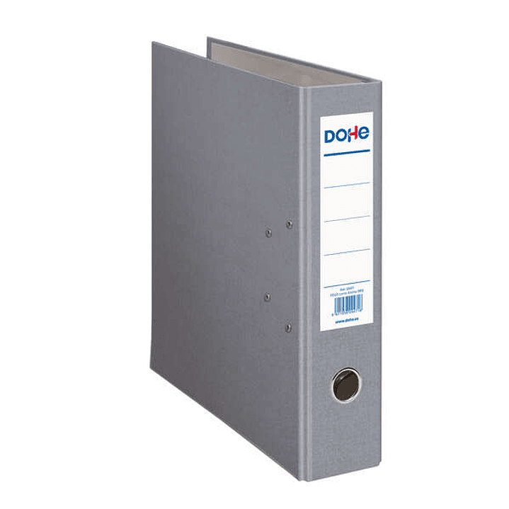 Dohe Archivador de Palanca Tamaño Folio - Lomo Ancho 70mm - Ollao, Rado y Tarjetero en el Lomo - Carton Forrado con Polipropileno - Cantoneras Metalic 1