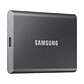 Samsung T7 SSD Externo 4TB NVMe USB 3.2  Gris - thumbnail 1