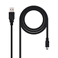 Nanocable Cable USB 2.0, A/M-Mini B/M, negro, 0.5m - thumbnail 1
