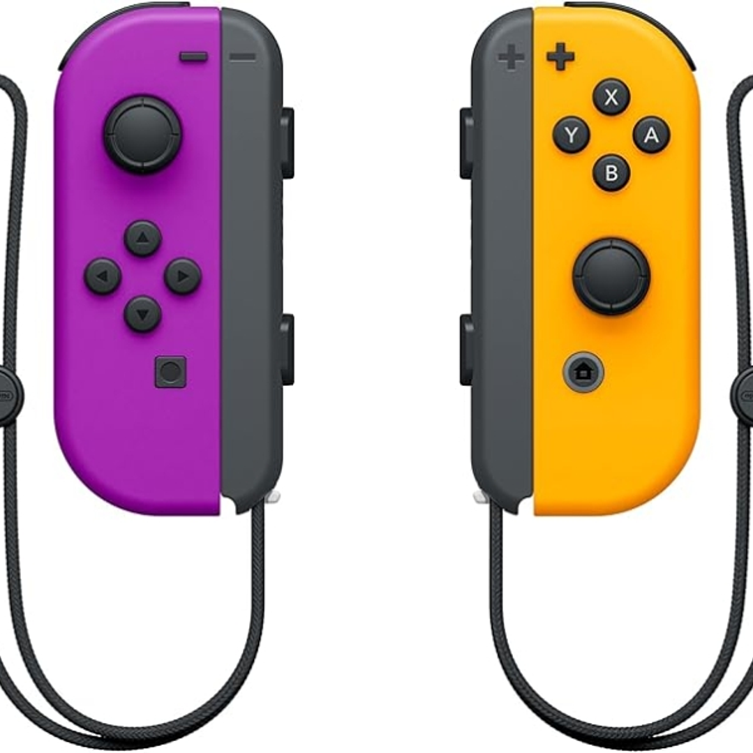 Nintendo Set de 2 Mandos Joy-Con Izquierdo/Derecho para Nintendo Switch - Autonomia hasta 20h - Vibracion HD - Sensor de Movimiento y Acelerometro - B 1