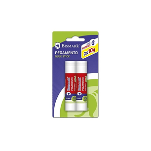 Bismark Pack de 2 Barras de Pegamento 10gr - Multiusos - Sin Disolventes - Uso Escolar