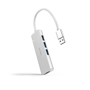 Nanocable Hub USB 3.0 4 x USB 3.0 10cm. Gris