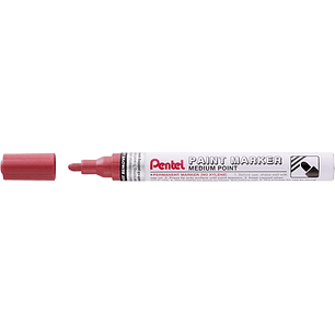 Pentel Paint Marker Marcador de Pintura - Punta Media 4.5mm - Permanente en todas las Superficies - Resistente a Luz y Agua - Cuerpo de Aluminio - Col