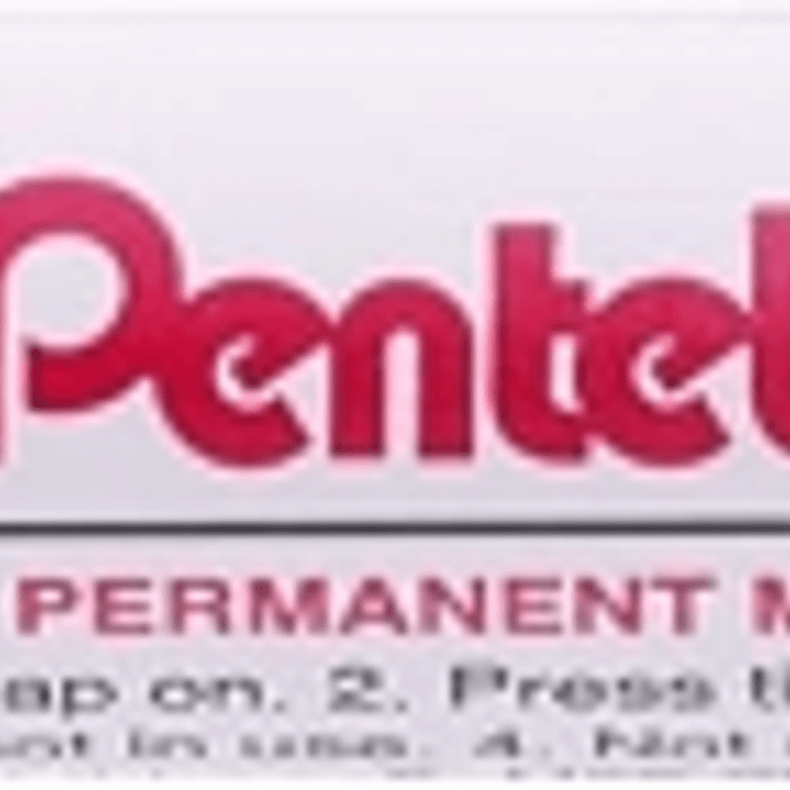 Pentel Paint Marker Marcador de Pintura - Punta Media 4.5mm - Permanente en todas las Superficies - Resistente a Luz y Agua - Cuerpo de Aluminio - Col 1