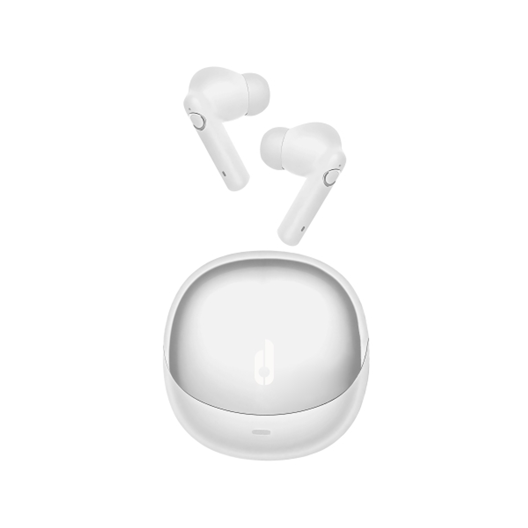 Blackbyte Espejo Eclipse Auriculares Bluetooth  - Cancelacion de Ruido ENC/ANC - Alcance 10m - Control Tactil - Color Blanco 1