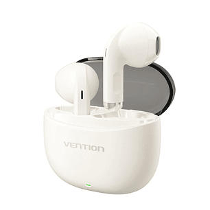 Vention ELF E07 Auriculares Bluetooth 5.3 con Estuche de Carga - Cancelacion de Ruido - 6h Autonomia - Color Beige