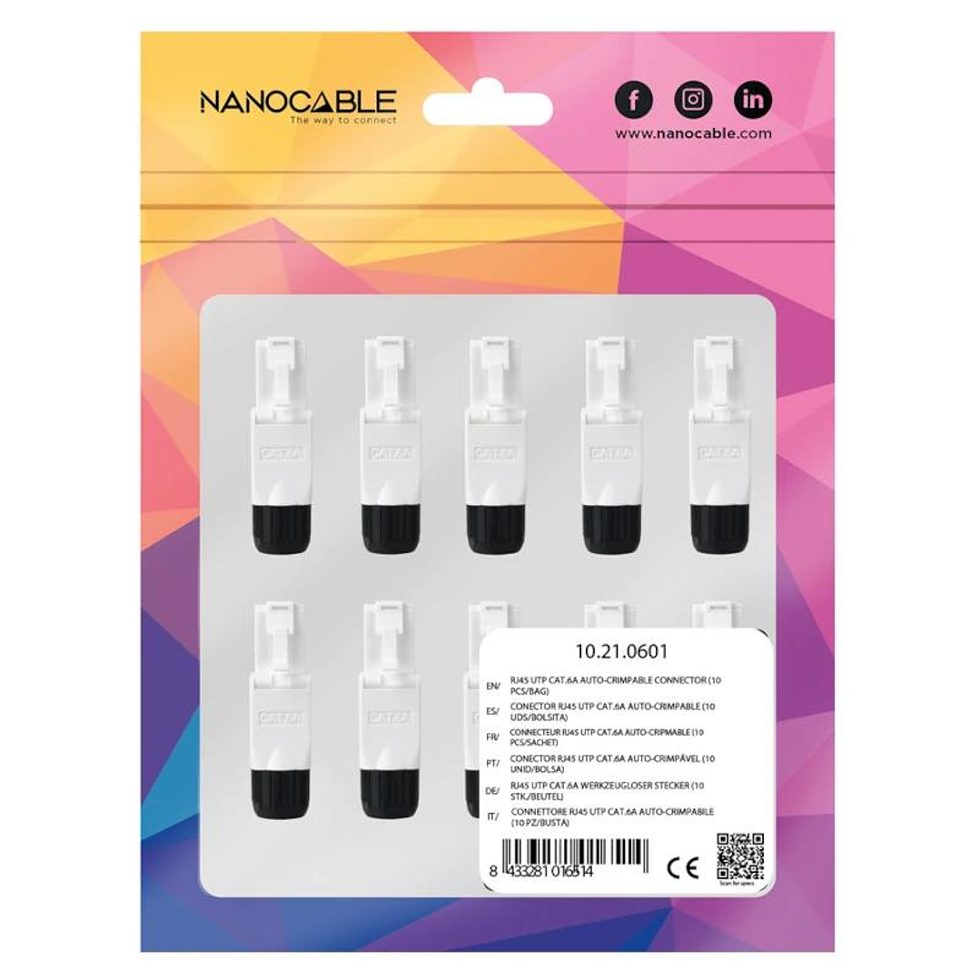 Nanocable Conector RJ45 Auto Crimpable 10 uds 4