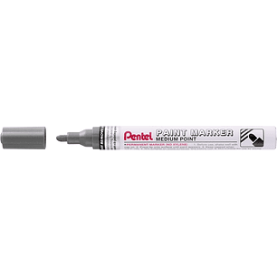 Pentel Paint Marker Marcador de Pintura - Punta Media 4.5mm - Permanente en todas las Superficies - Resistente a Luz y Agua - Cuerpo de Aluminio - Col
