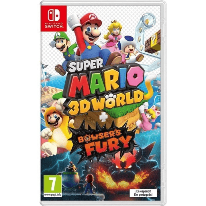 Nintendo Pack de Videojuegos Super Mario 3D World y Bowser'S Fury para Consola Nintendo Switch - Genero Plataformas/Aventuras - PEGI 7 1