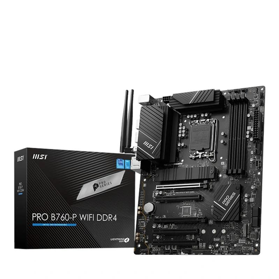 MSI Placa Base PRO B760-P WIFI DDR4 ATX LGA1700 1