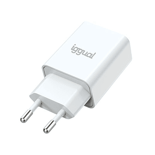 iggual Cargador de pared 1xUSB 5V/2.4A (12W)