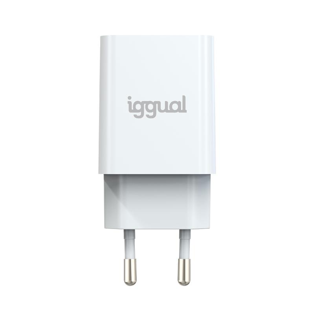 iggual Cargador de pared 1xUSB 5V/2.4A (12W) 2