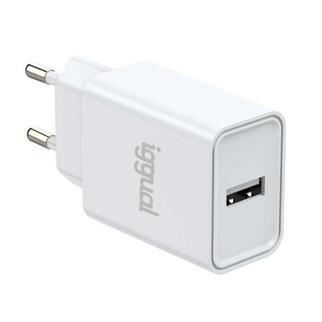 iggual Cargador de pared 1xUSB 5V/2.4A (12W) 3