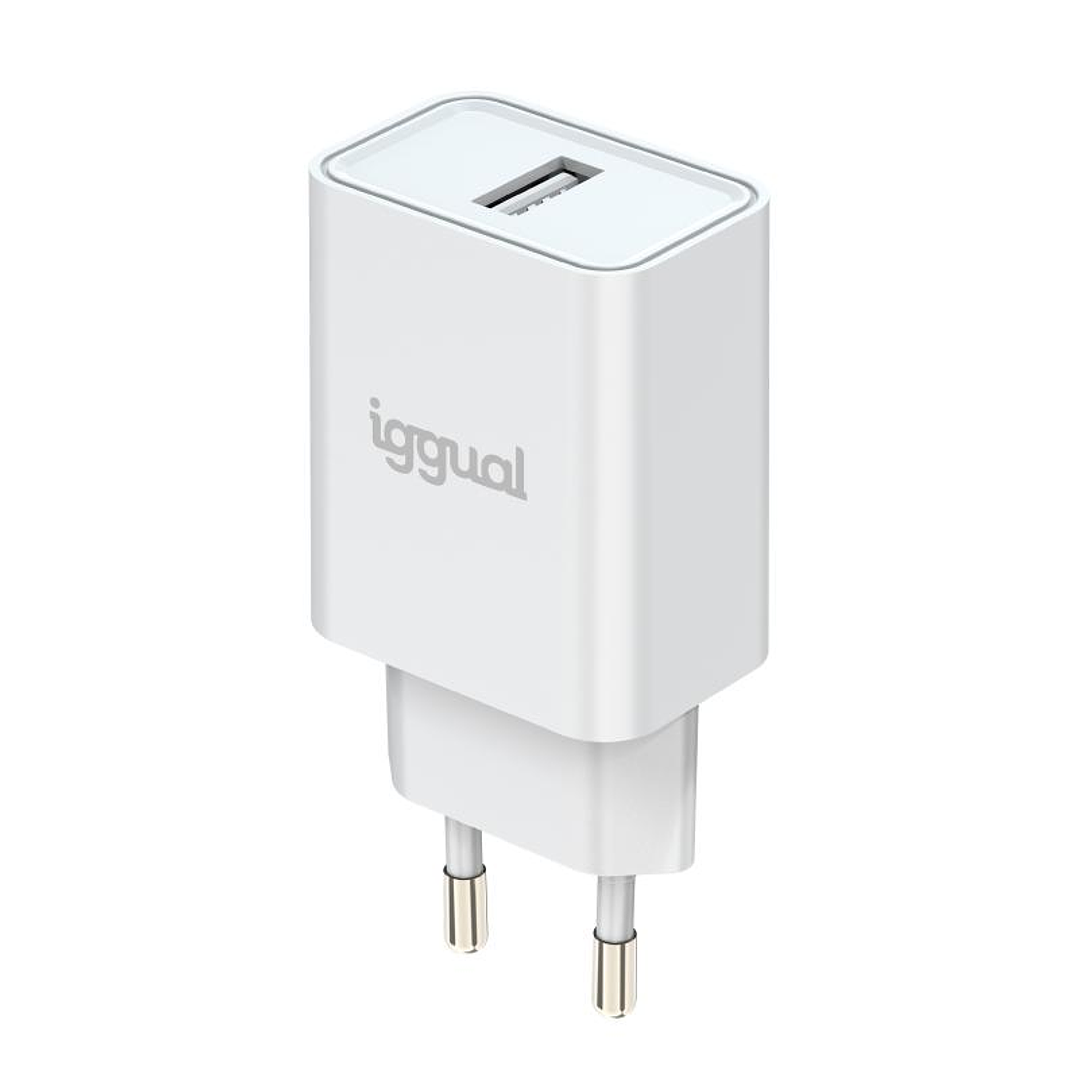 iggual Cargador de pared 1xUSB 5V/2.4A (12W) 4