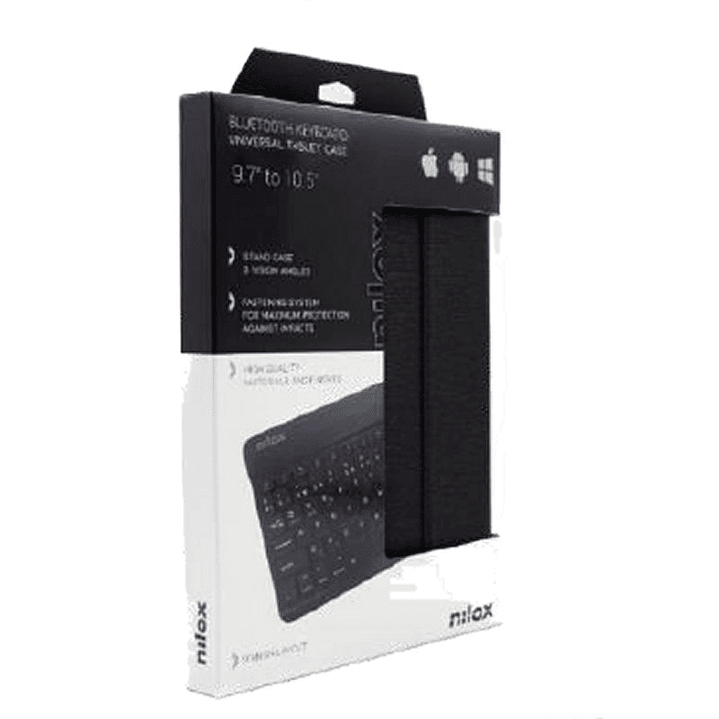 NILOX Funda tablet 9.7 a 10.5 teclado bt negro 4