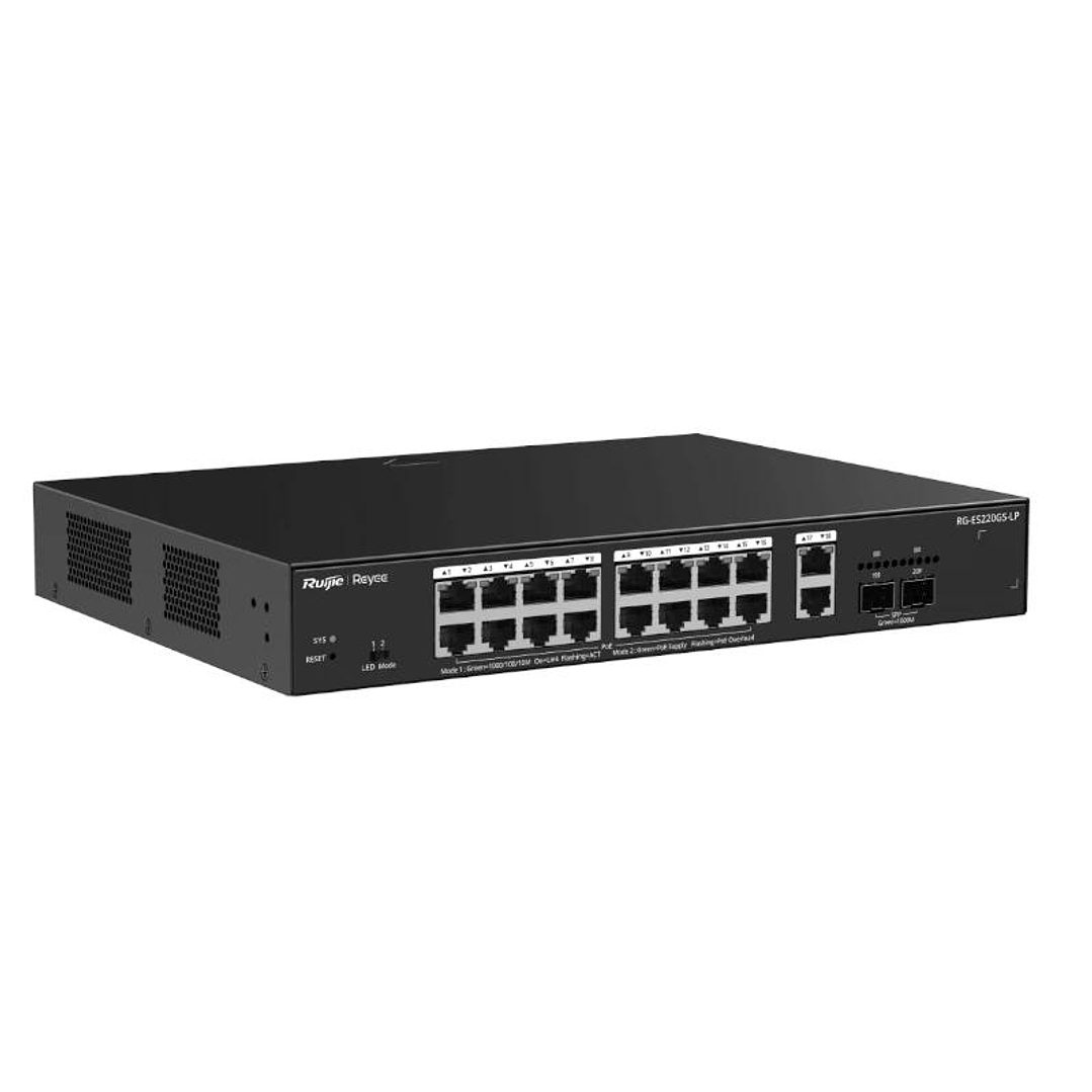 Reyee ES220GS-LP Switch 18xGbE (16 PoE) 130W 2xSFP 2