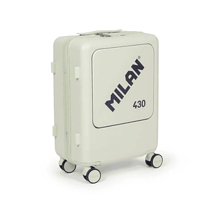 Milan Coleccion 430 Maleta de Cabina Rigida - 4 Ruedas Dobles 360º - Cierre con Combinacion de 3 Digitos - Apertura Independiente del Compartimento Pr
