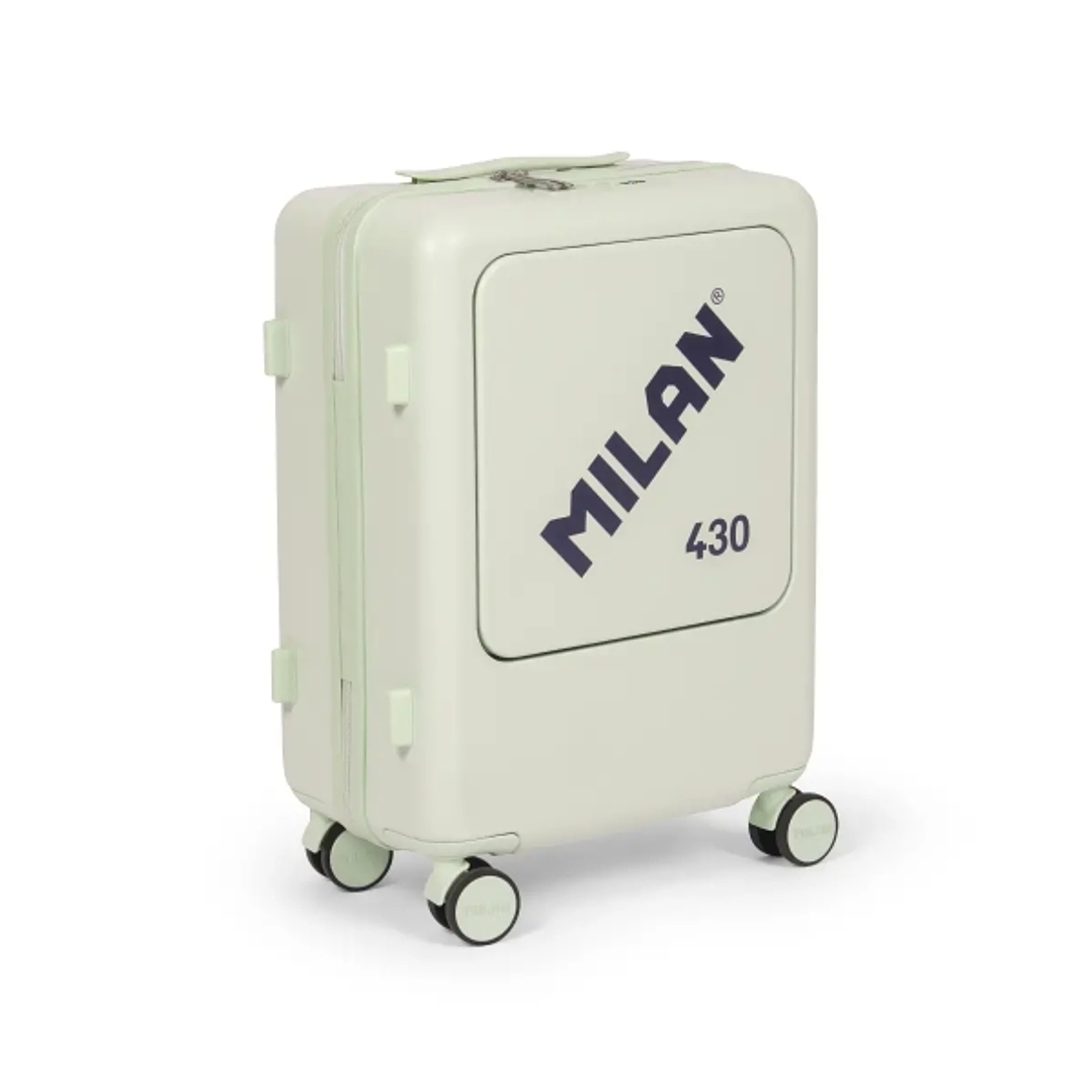 Milan Coleccion 430 Maleta de Cabina Rigida - 4 Ruedas Dobles 360º - Cierre con Combinacion de 3 Digitos - Apertura Independiente del Compartimento Pr 1