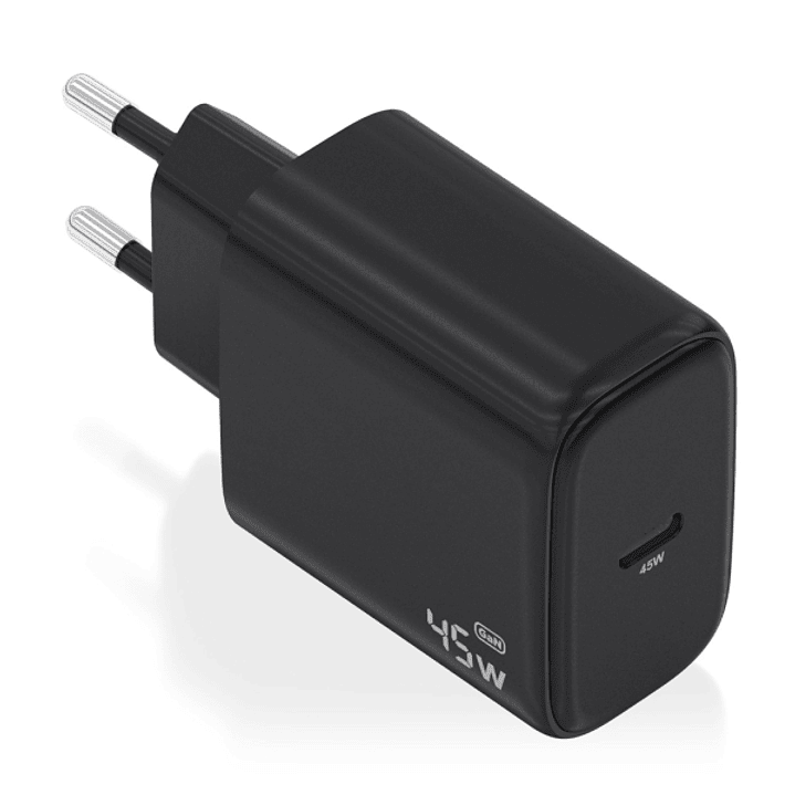 Aisens Cargador GAN 45W - USB-C PD3.0 QC4.0 - Color Negro 1