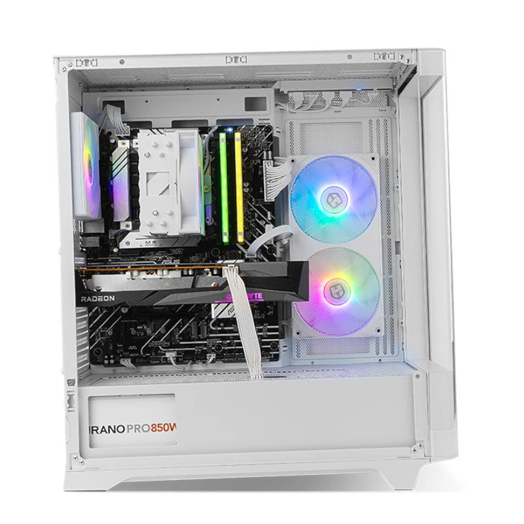 NOX Semitorre HUMMER ETHER  Cristal Curvo Blanco 2