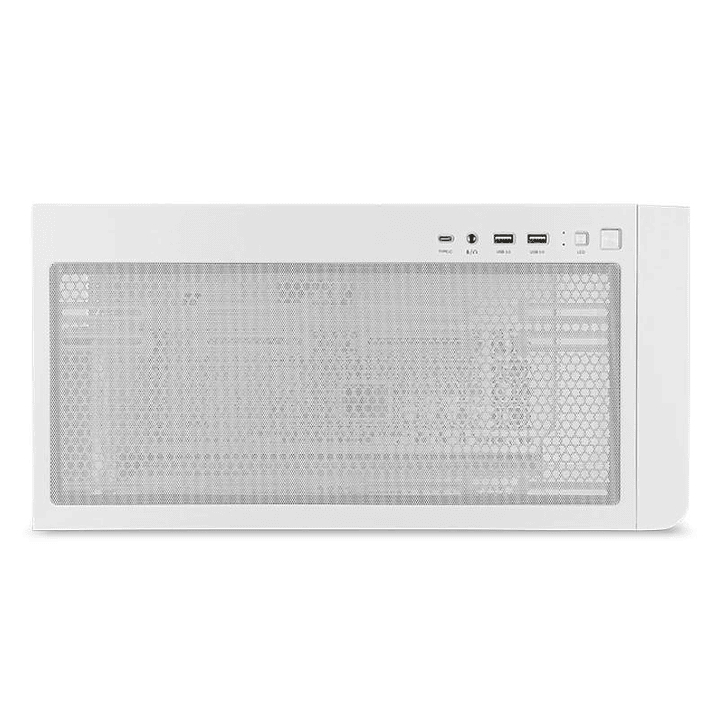 NOX Semitorre HUMMER ETHER  Cristal Curvo Blanco 4