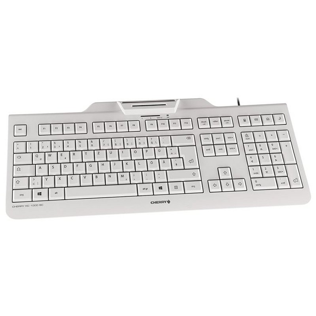 Cherry Teclado+Lector Chip Integrado (DNIe) Blanco 3
