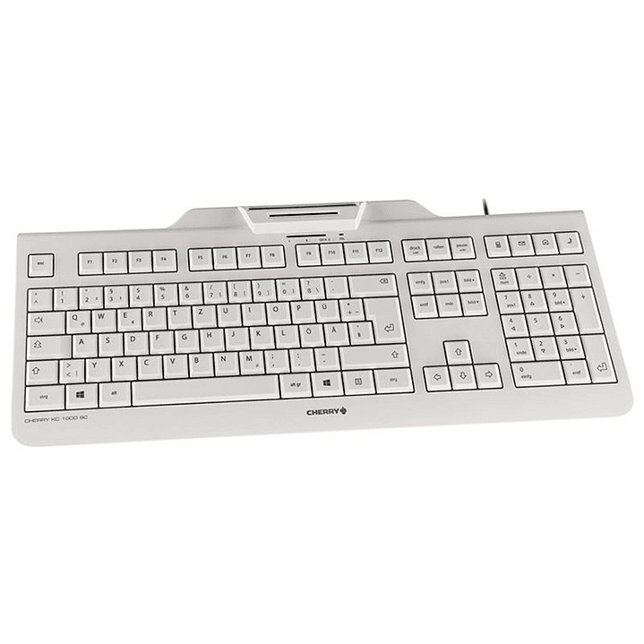 Cherry Teclado+Lector Chip Integrado (DNIe) Blanco 3