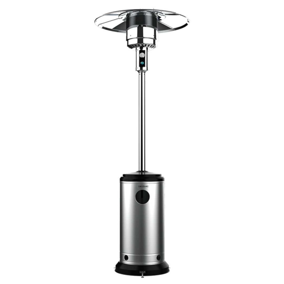 Cecotec ReadyWarm 8800 Outdoor Microclimate Estufa de Gas con Forma de Seta - Potencia Calorifica de 14kW - Ruedas para Movilidad - Termostato - Calie 1