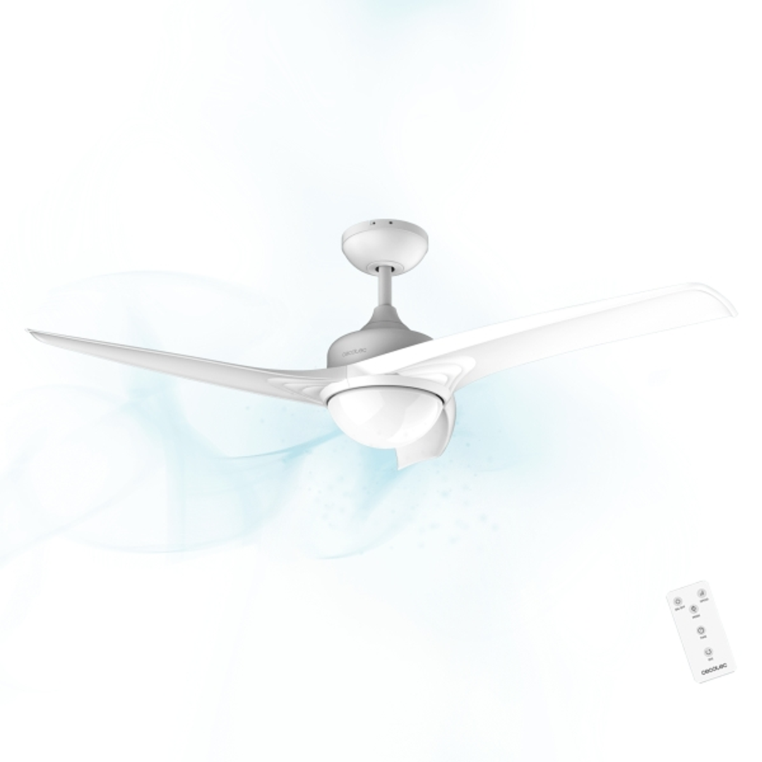 Cecotec EnergySilence Aero 550 Ventilador de Techo con 3 Aspas y Luz LED Integrada - 62W - Diametro de 52