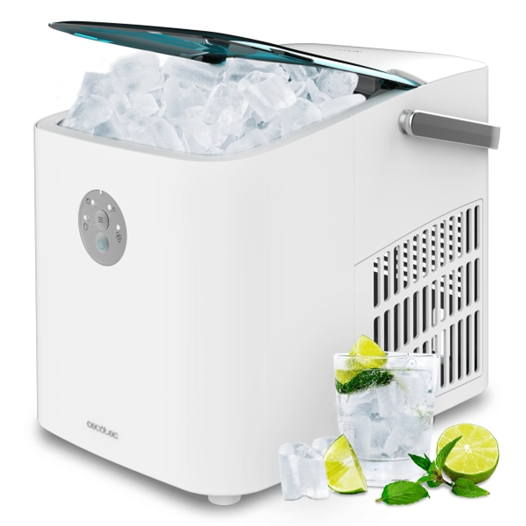 Cecotec Chillin Ice 1200 Go Maquina de Hielo - 120W - Capacidad de 12kg Diarios - Control con Botones y LEDs - Ventana para Monitoreo - Funcion Autoli 1