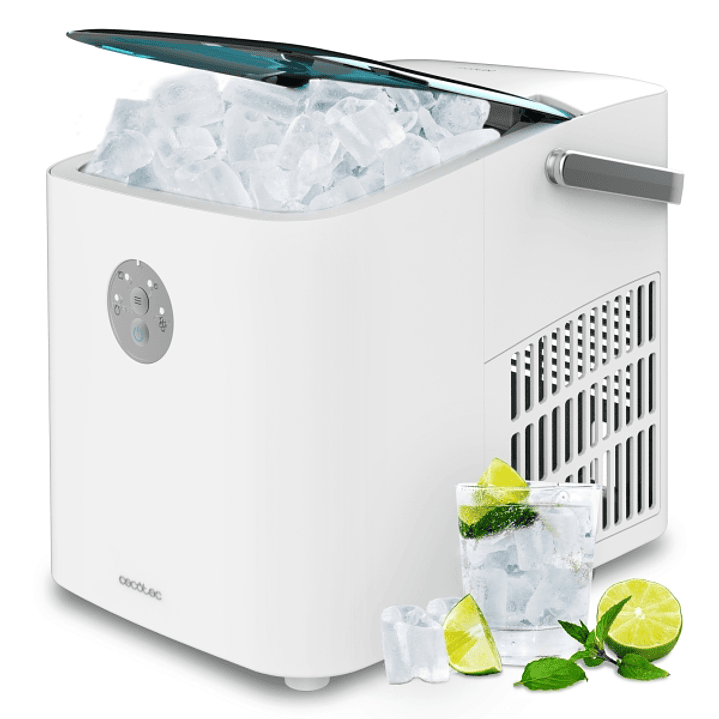 Cecotec Chillin Ice 1200 Go Maquina de Hielo - 120W - Capacidad de 12kg Diarios - Control con Botones y LEDs - Ventana para Monitoreo - Funcion Autoli 1