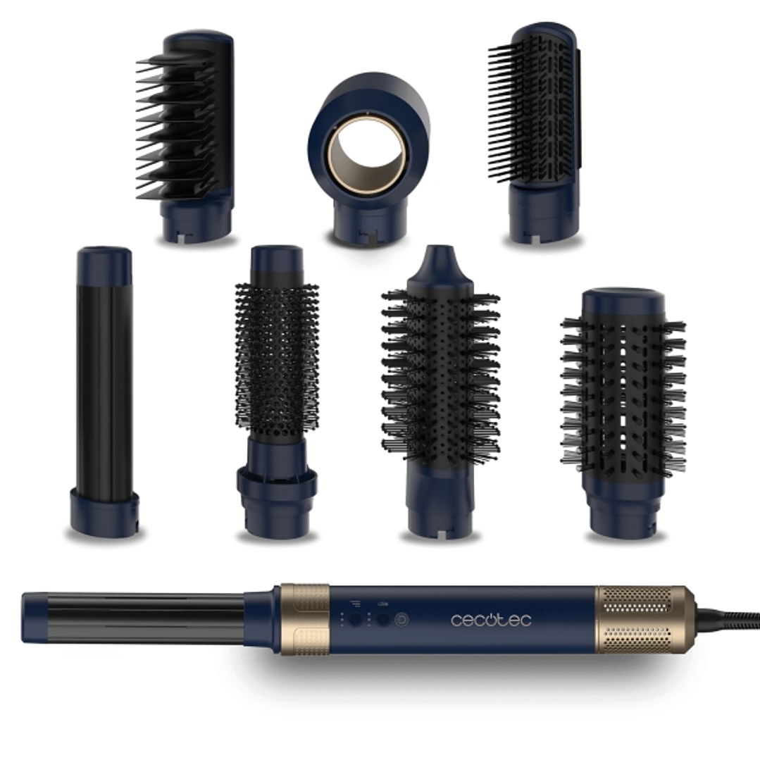 Cecotec Bamba CeramicCare AirGlam Rizador - Potencia de 1400W - Ergonomico y Seguro - Calentamiento Rapido - Temperatura Ajustable - Funcion de Apagad 1