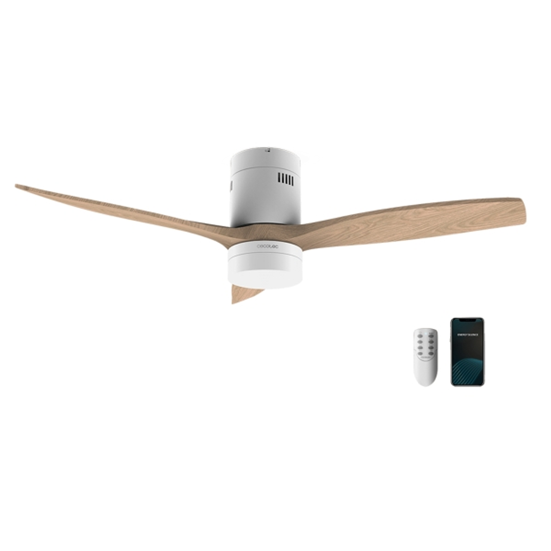 Cecotec EnergySilence 5600 Aqua Connected Ventilador de Techo con 3 Aspas y Luz - 40W - Diametro de 52