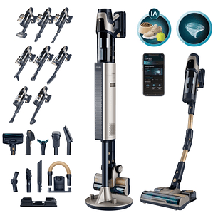 Cecotec Conga Rockstar 11500 Odyssey Station Connected IA Aspirador Escoba Vertical sin Cable - 850W - 30kPa - Autovaciado - Chip con IA - Autonomia d