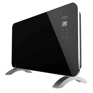 Cecotec Ready Warm 6720 Crystal Connection Convector de Cristal Templado - 1500W - Cobertura hasta 15m2 - Control Wi-Fi - LED Tactil - 2 Niveles de Po