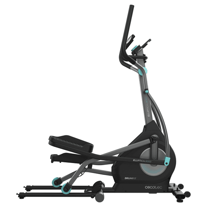 Cecotec Drumfit Elliptical 8000 Motor Pro Bicicleta Eliptica - Pantalla LCD - Volante de 8kg - App Kinomap - Plegable Verticalmente - 32 Niveles Magne 1