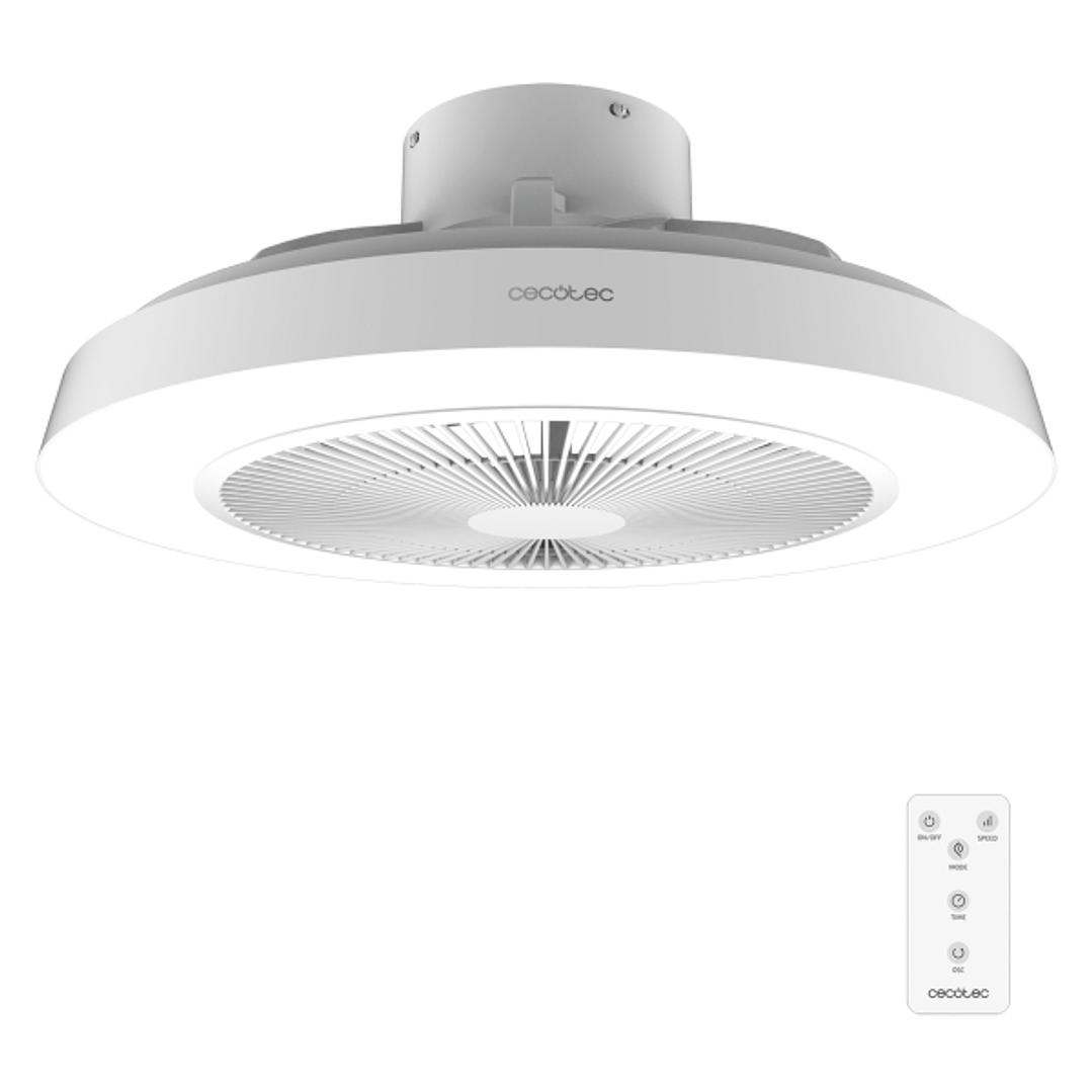 Cecotec EnergySilence LampAero 600 InsideWhite Ventilador de Techo con Luz LED - 20W - Aspas Aerodinamicas de 20