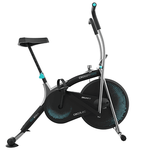 Cecotec Drumfit WOD Rider 1000 Eolo Bicicleta Estatica de Resistencia al Aire - Pedaleo Bidireccional - Sillin Ajustable - LCD Multifuncion - Protecci