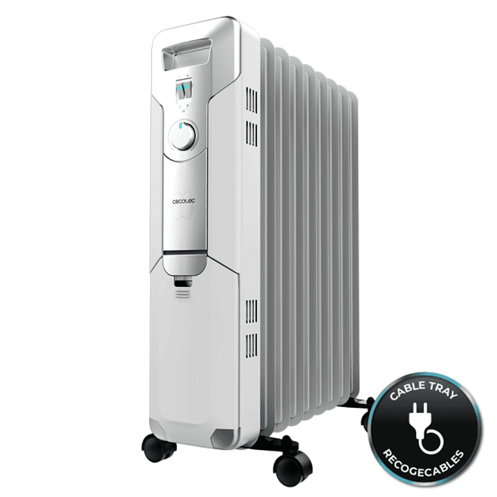 Cecotec ReadyWarm 9000 Space Radiador de Aceite con 9 Modulos de 150x580mm - 2000W - Calienta hasta 20m2 - 3 Niveles de Potencia - Facil Transporte -  1