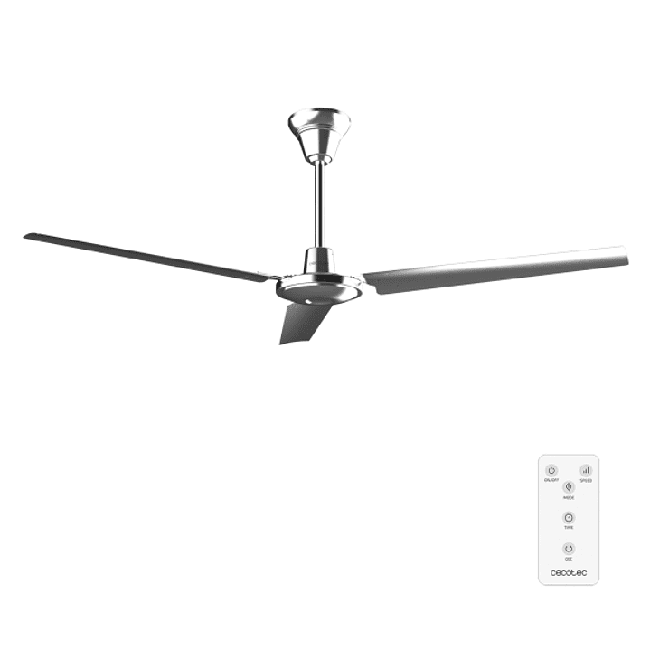 Cecotec EnergySilence Aero 4800 Pro Ventilador Industrial de Techo con 3 Aspas Metalicas - Potencia de 88W - Diametro de 52