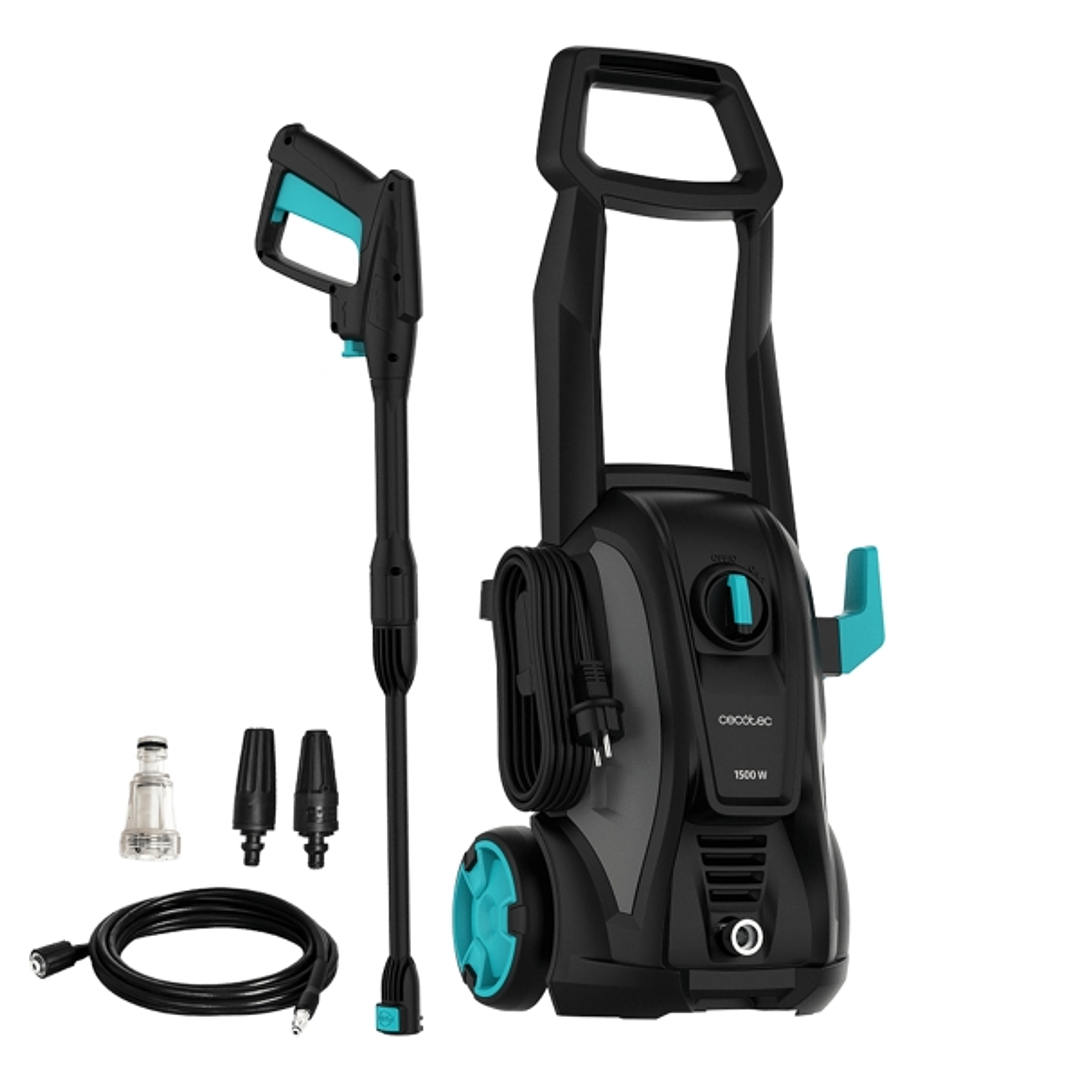 Cecotec Hidroboost 1500 Easy Move Hidrolimpiadora - 1500W - Caudal 468l/h - Presion 120bar - Bomba Aluminio - Radio 11m - Incluye Boquillas - Facil Tr 1