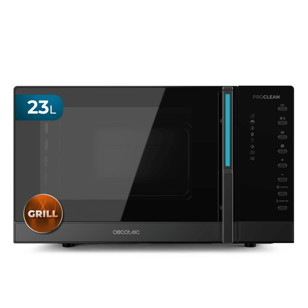 Cecotec ProClean 5130 Microondas - 800W - Capacidad de 23L - y Grill 1000W - Control Digital Preciso - 5 Niveles de Potencia - Funcion de Descongelado 1