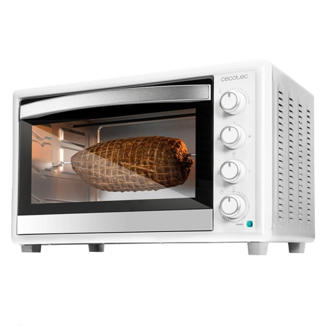 Cecotec Bake and Toast 4600 Gyro Horno de Sobremesa - 2000W - Capacidad de 46L - 12 Funciones - Rustidor Giratorio - Horneado por Conveccion - Luz Int 1