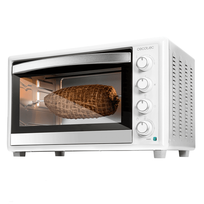Cecotec Bake and Toast 4600 Gyro Horno de Sobremesa - 2000W - Capacidad de 46L - 12 Funciones - Rustidor Giratorio - Horneado por Conveccion - Luz Int 1