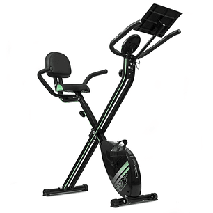 Cecotec X-Bike Pro Bicicleta Estatica Plegable - LCD - 8 Niveles - Resistencia Magnetica - Respaldo y Manillar Ajustables - Volante 2.5kg - Soporte pa