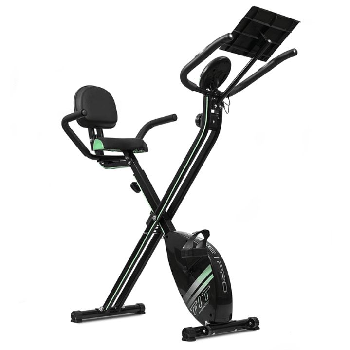 Cecotec X-Bike Pro Bicicleta Estatica Plegable - LCD - 8 Niveles - Resistencia Magnetica - Respaldo y Manillar Ajustables - Volante 2.5kg - Soporte pa 1